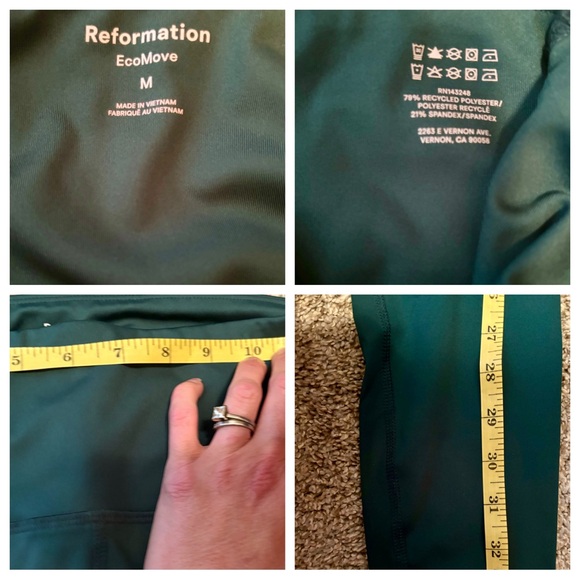 Reformation ecomove pine high rise leggings-M like new! - Picture 12 of 12